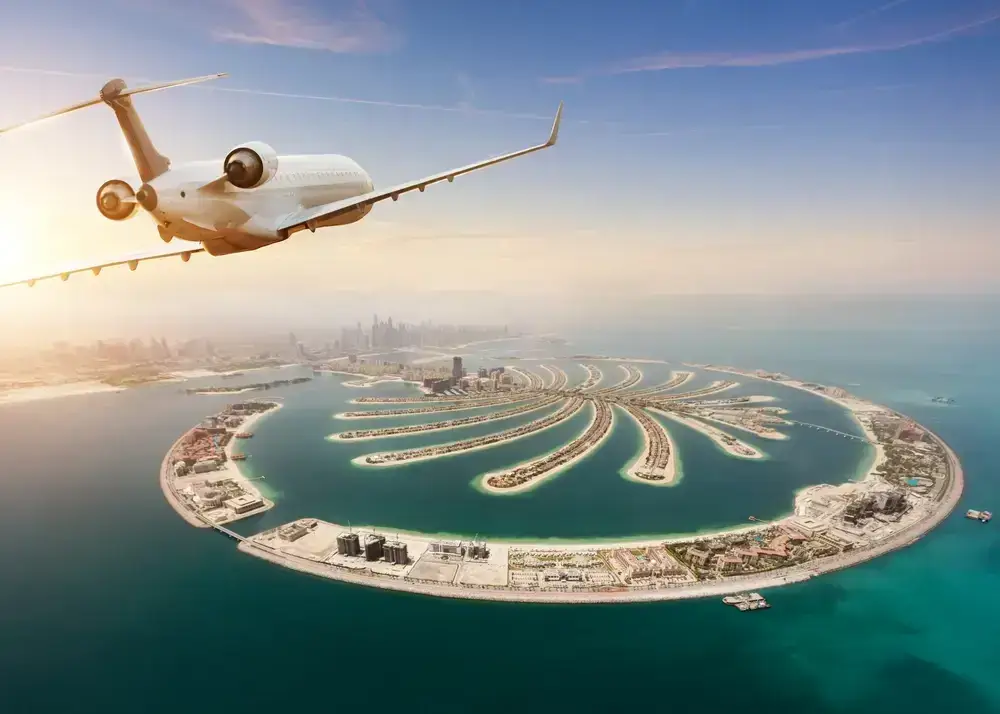Aerial view of Dubai Palm Jumeirah - digital marketing for Dubai businesses