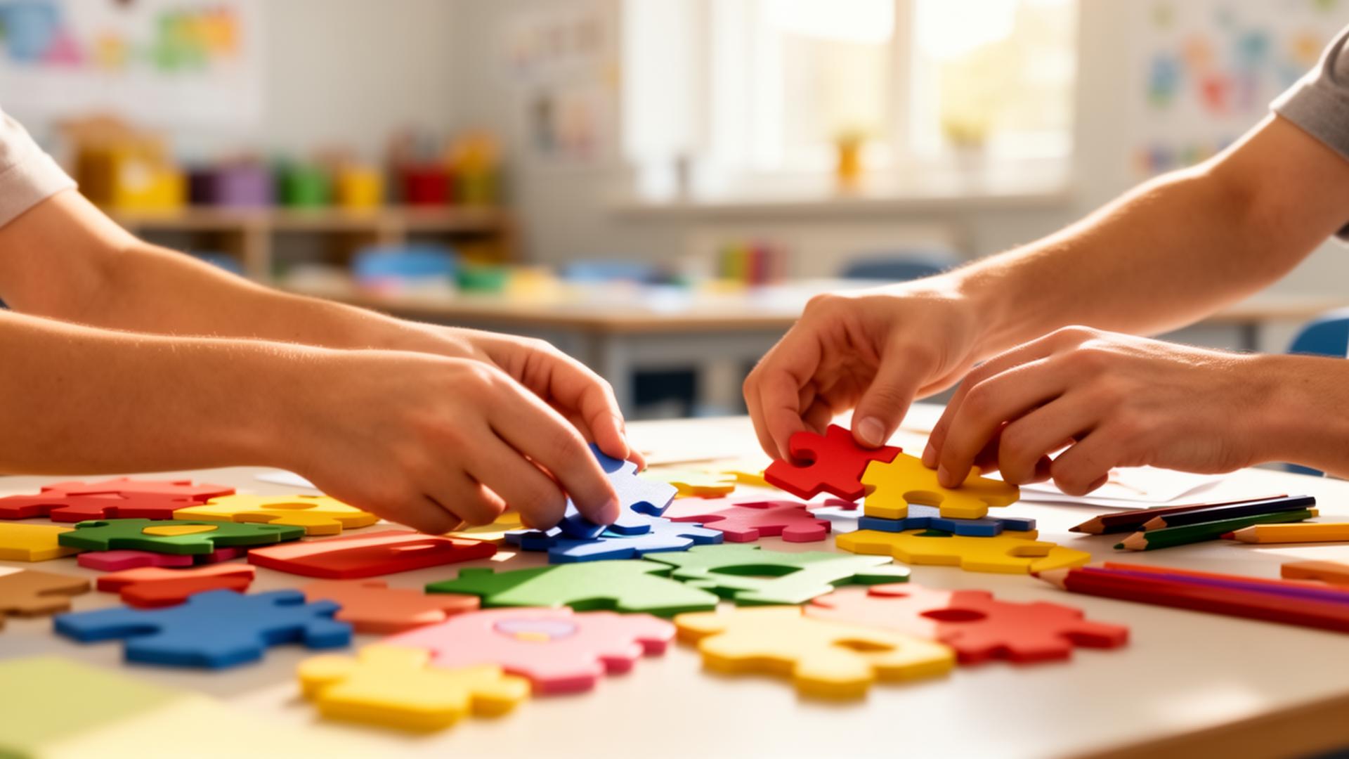 People with learning disabilities in a supportive learning environment