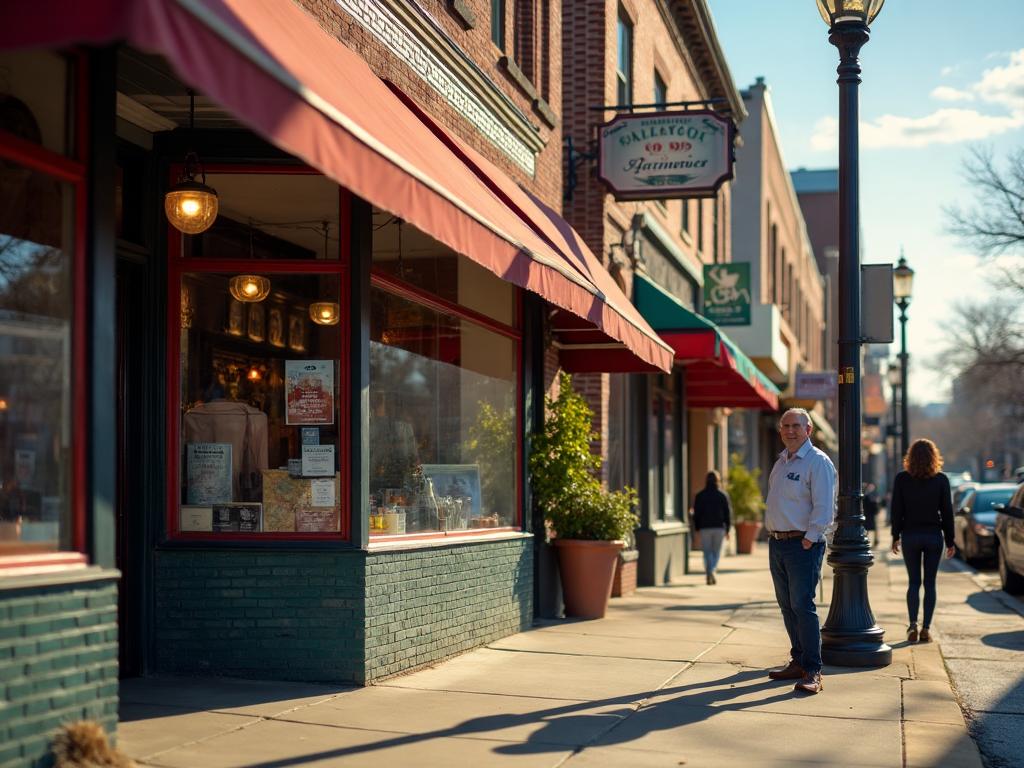 Local Nashville business owner on busy high street