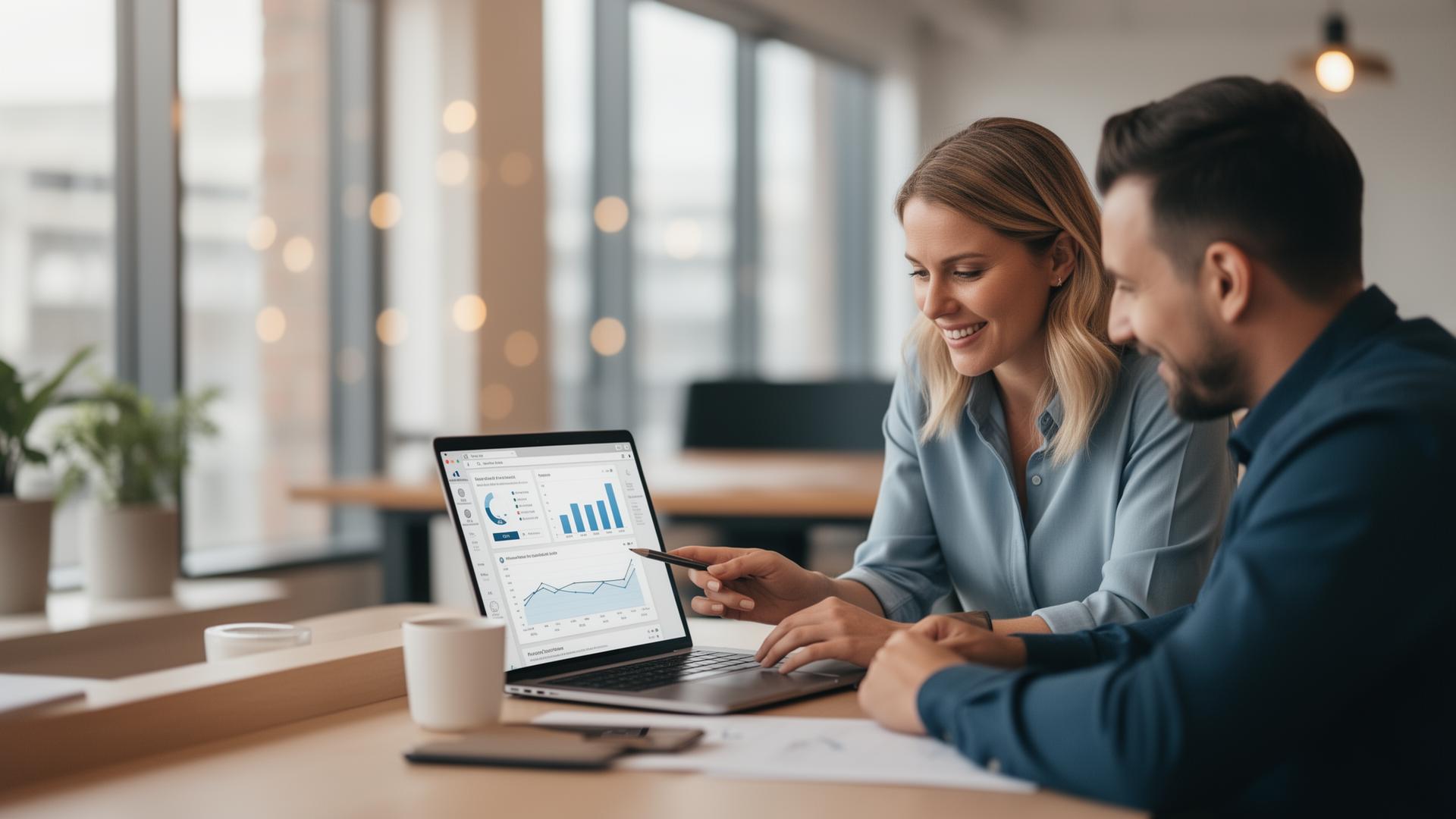 Perth business owner reviewing SEO results