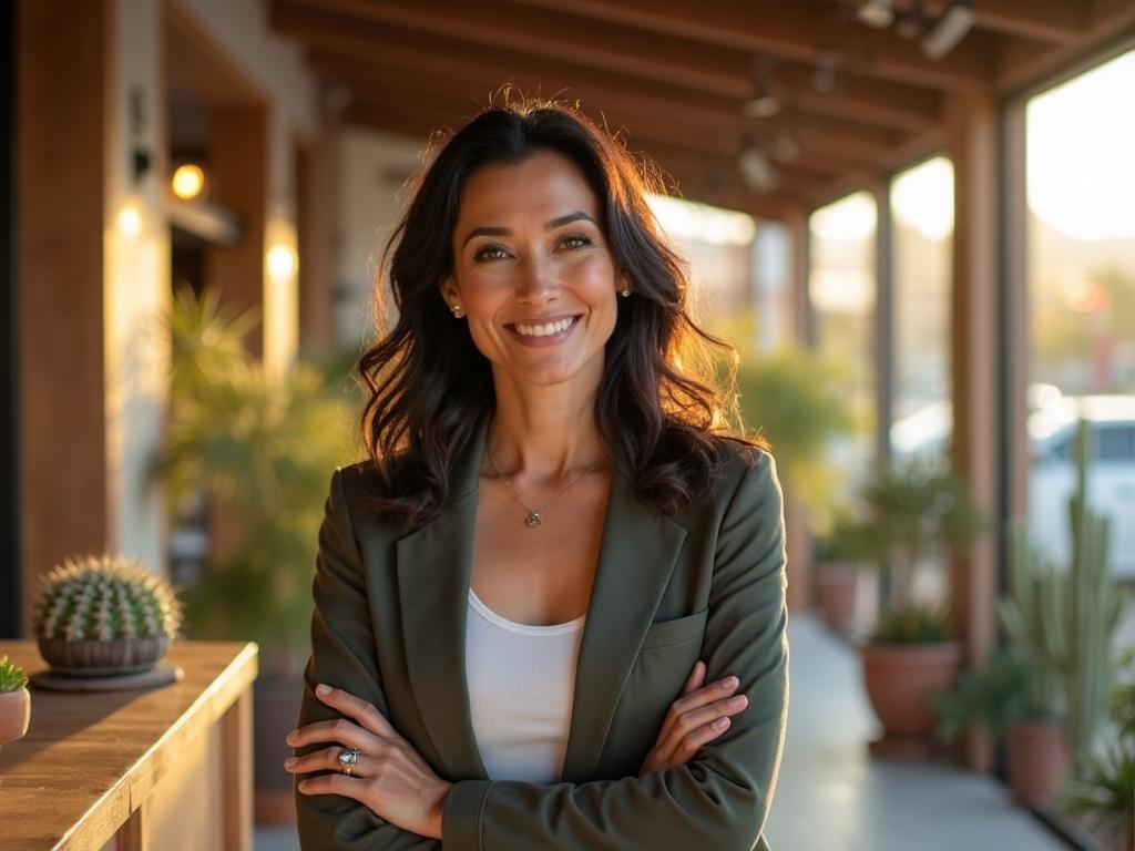 Phoenix business owner in her local storefront