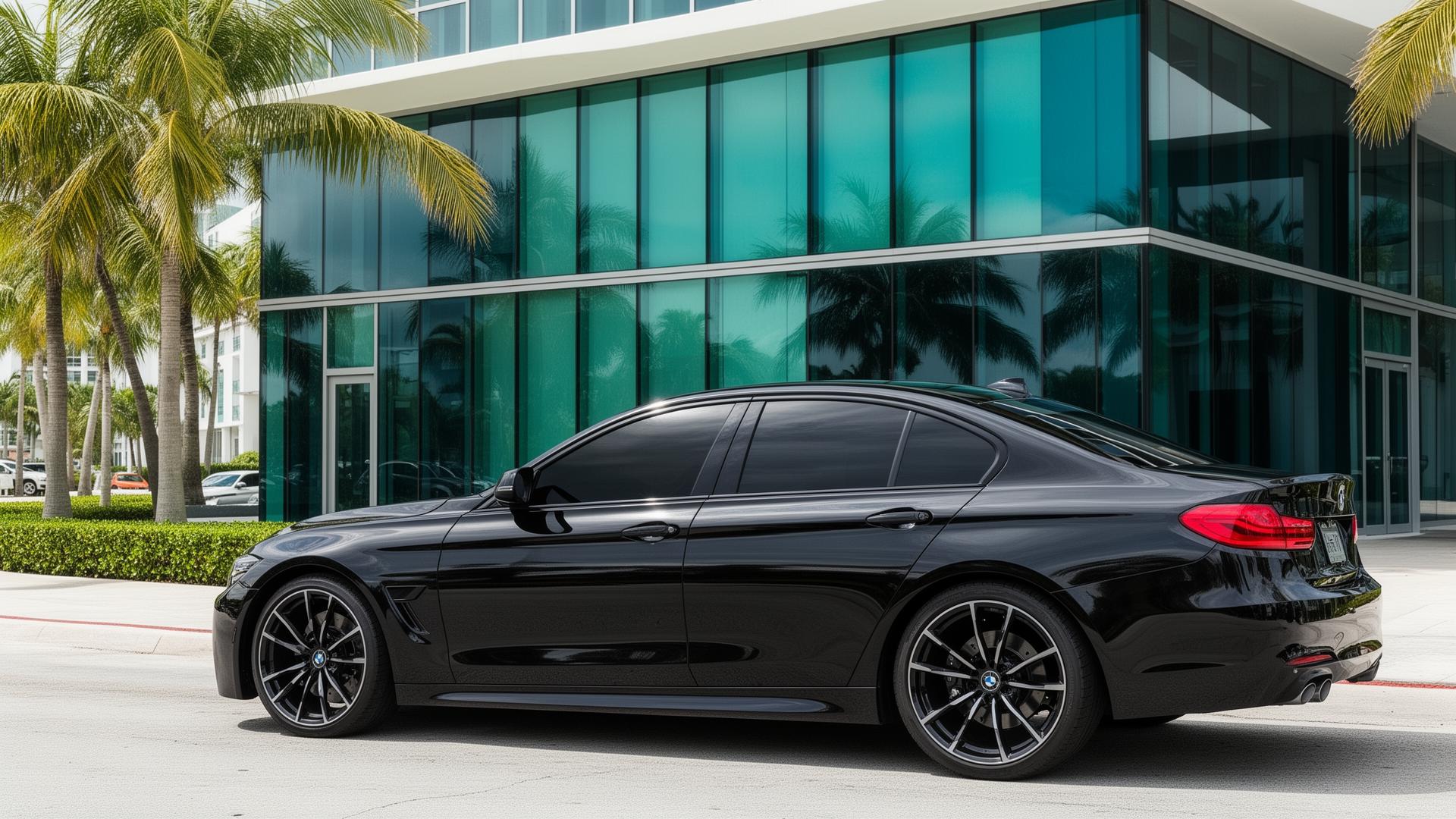 Professional window tinting service