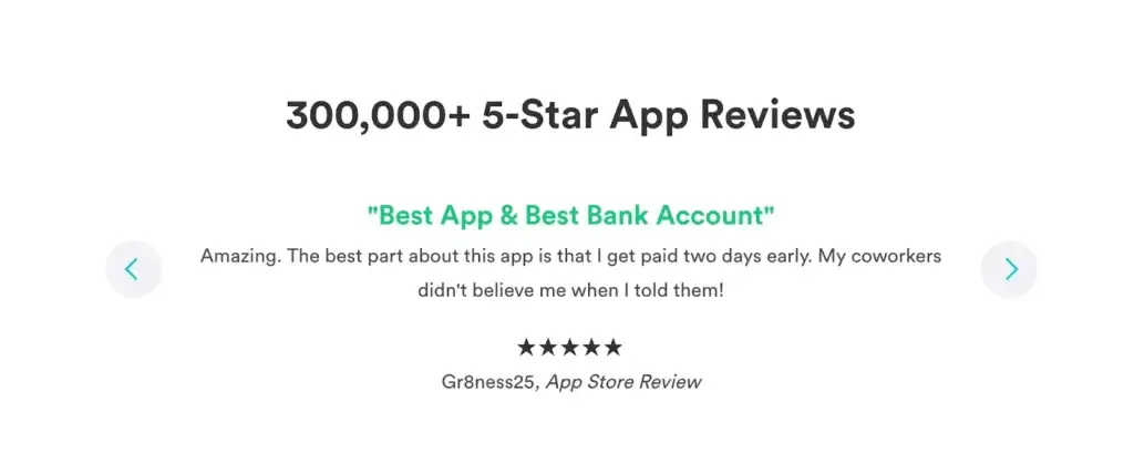 add social proof by showcasing 5 star testimonials