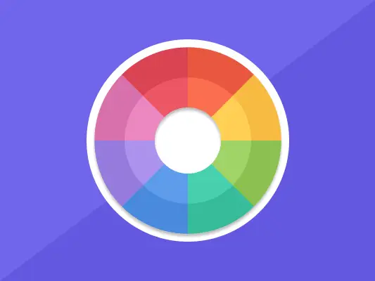 A vibrant color palette swatches, showing how to use psychology of colors in marketing effectively in 2026