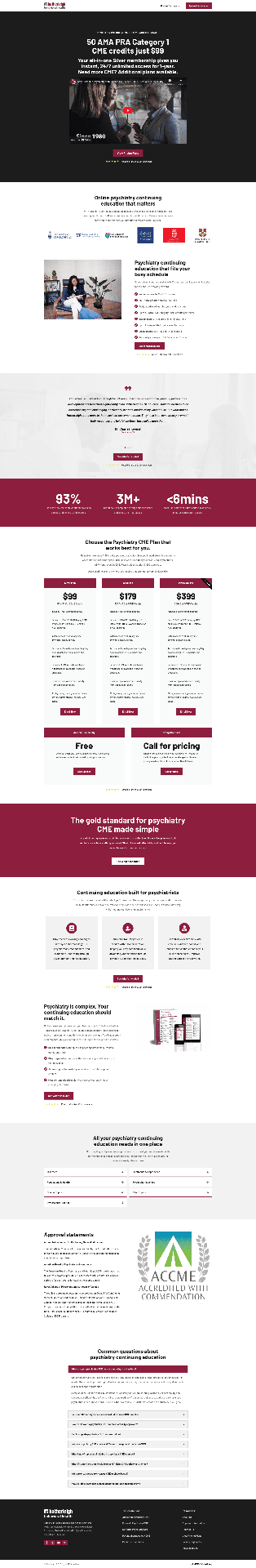 Psychiatry CME Landing Page